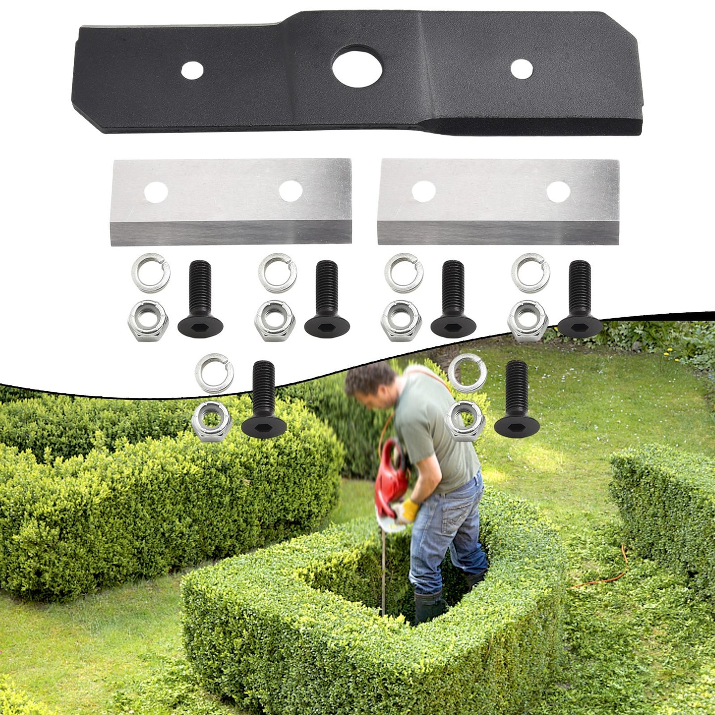 2PCs Chipper Blades 1PC Shredder Blade 2- 742-0544 742-04050 Garden Tools