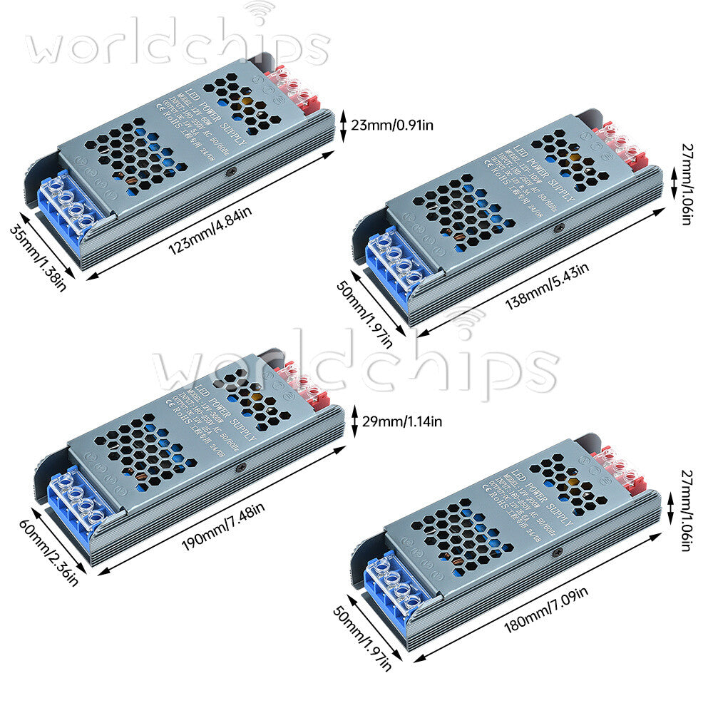 220V to 12V LED Driver Switching Power Supply LED Light Transformer Converter