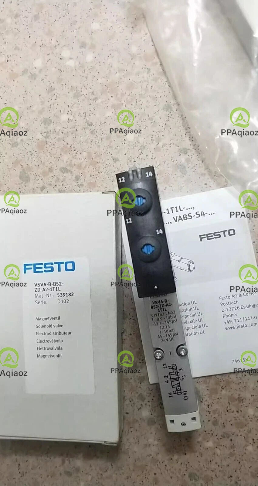 1PC  FESTO VSVA-B-B52-ZD-A2-1T1L 539182 Solenoid Valve Free Shipping