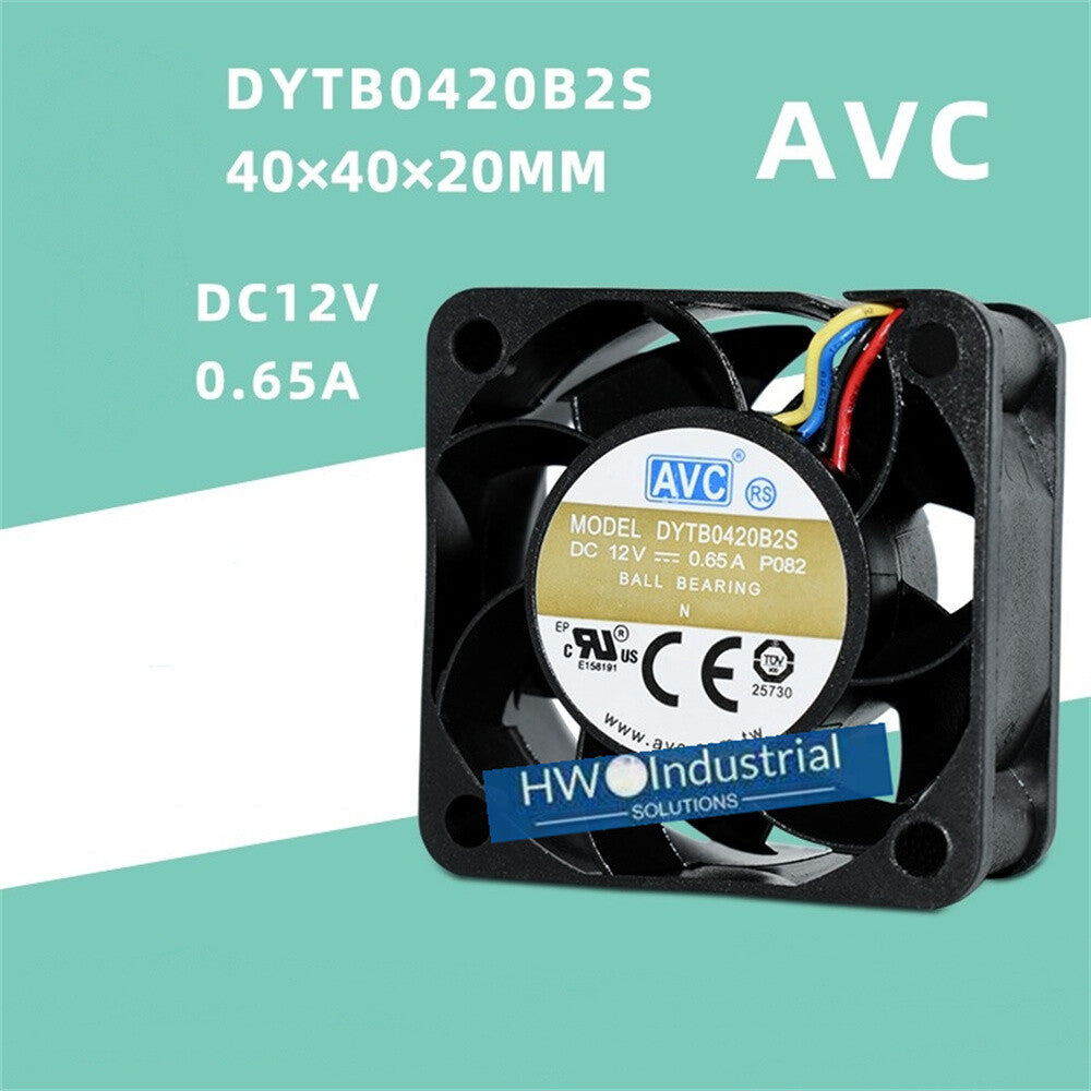 1/piece DYTB0420B2S AVC 4020 12V 0.65A 4CM 4-wire PWM Temperature Cooling Fan