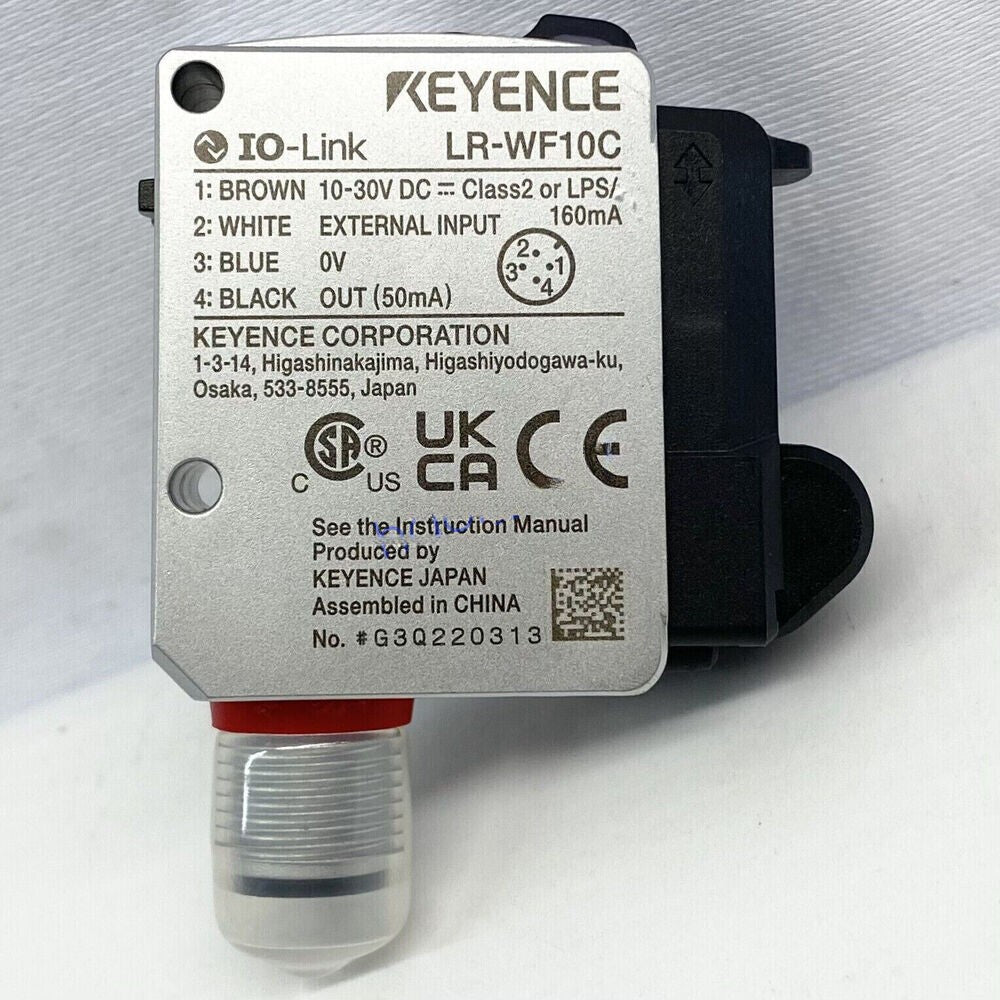 1PC  Keyence LR-WF10C Laser Sensor Fiber M12 Connector 4-Pin