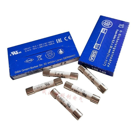 10pcs SIBA 189140 Fuse #7006565 T4A 4A 6.3x32mm H 500V  free ship