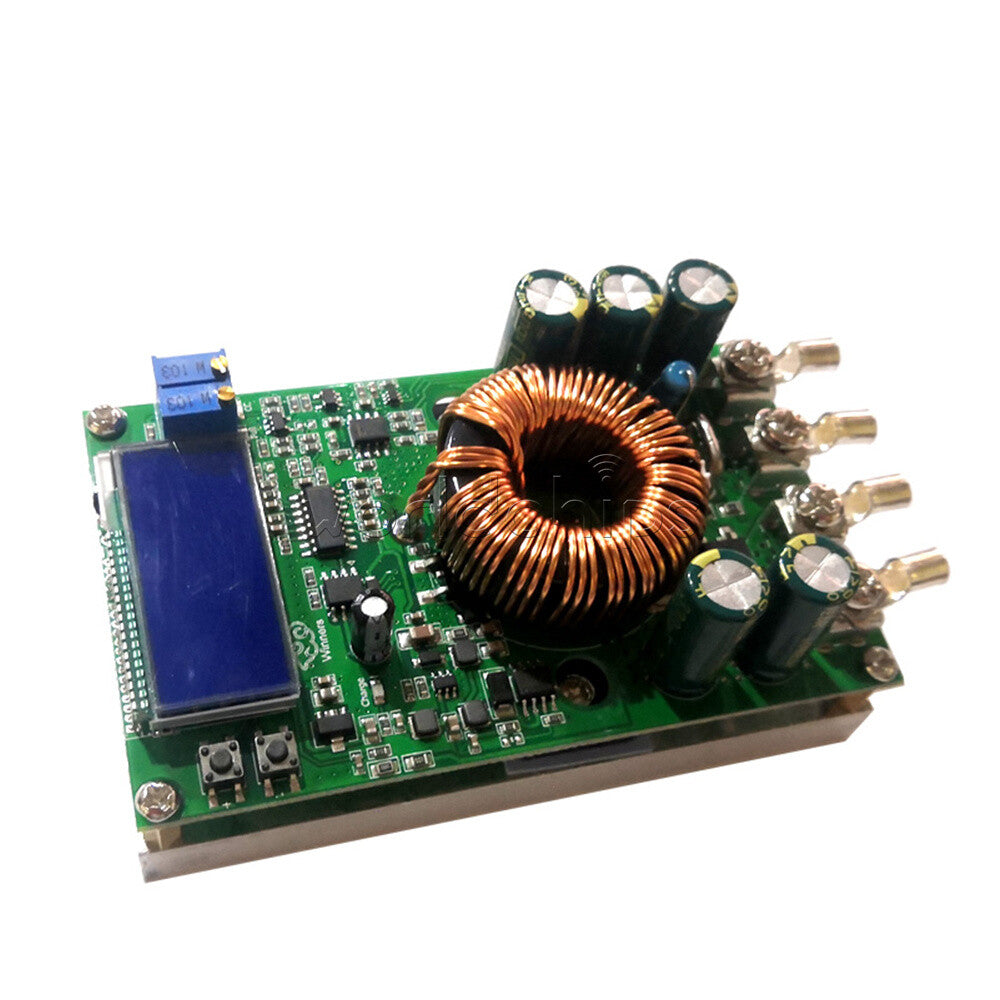 DC7V-50V to DC 0V-36V 20A LCD Adjustable Step-down Power Supply Converter Module