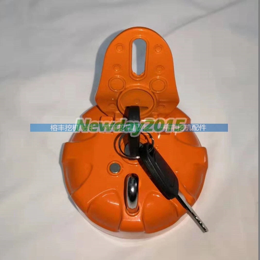 Fuel Tank Cap 2 Keys for Daewoo Doosan Excavator DH215-7 DH225-9 DH300 DX300/225