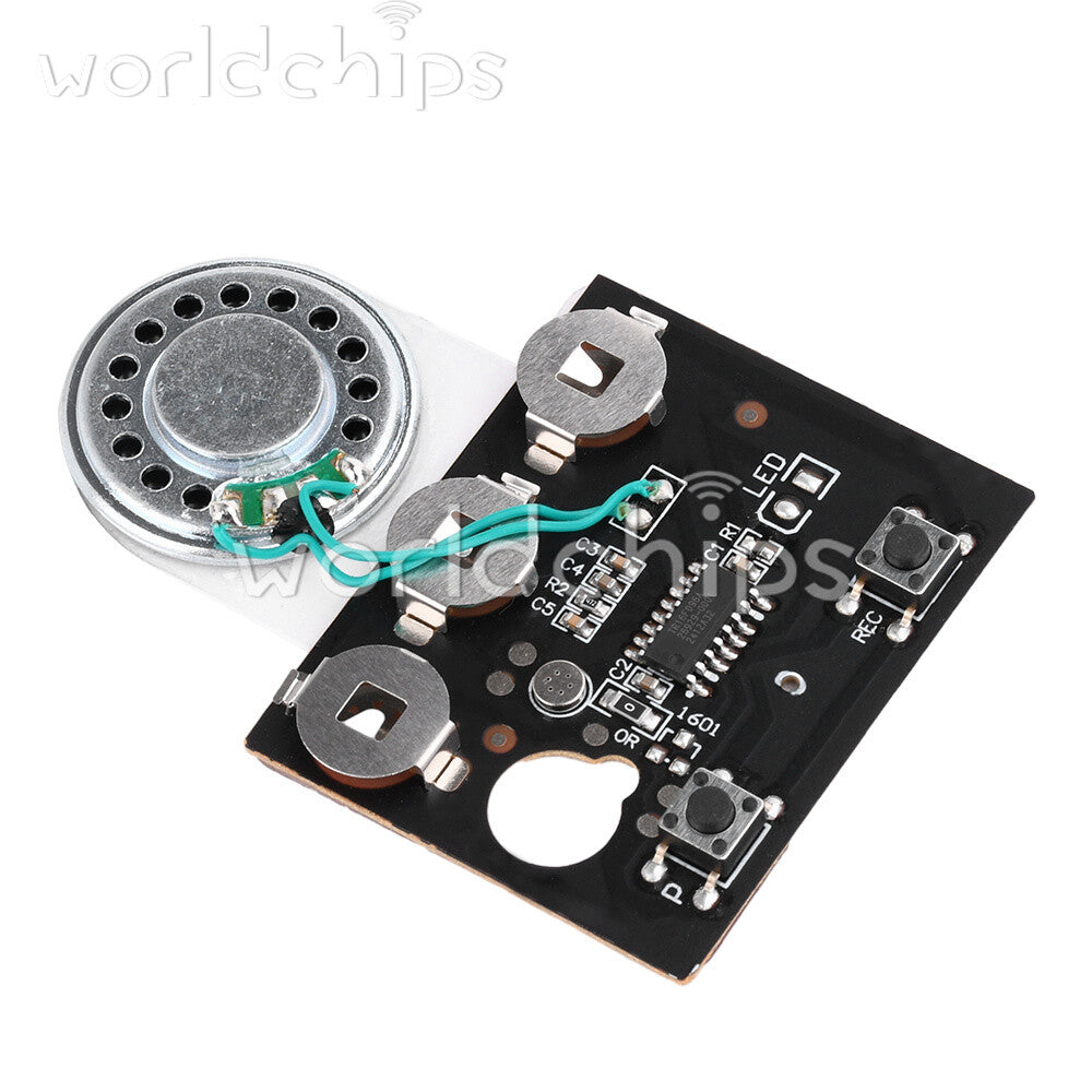 130PCS 30s Greeting Card Recordable Voice Chip Music Box Sound Module + Battery