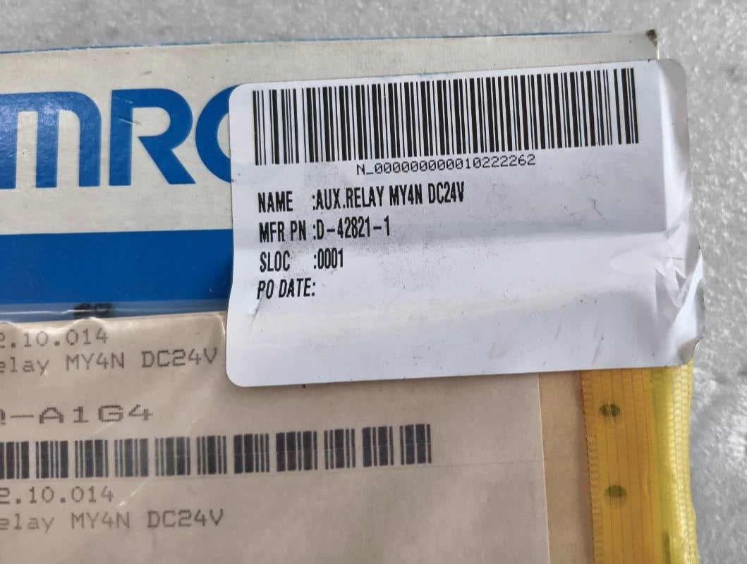 Lot of 7 OMRON MY4N Power Relay AUX.  Fast Shipping  /