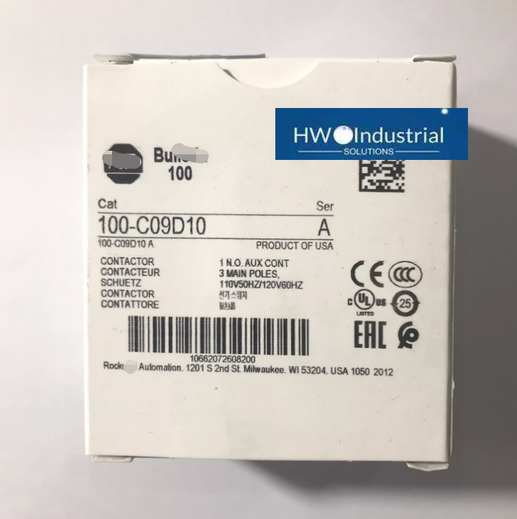 100-C09D10 IEC CONTACTOR 110 - 120VAC