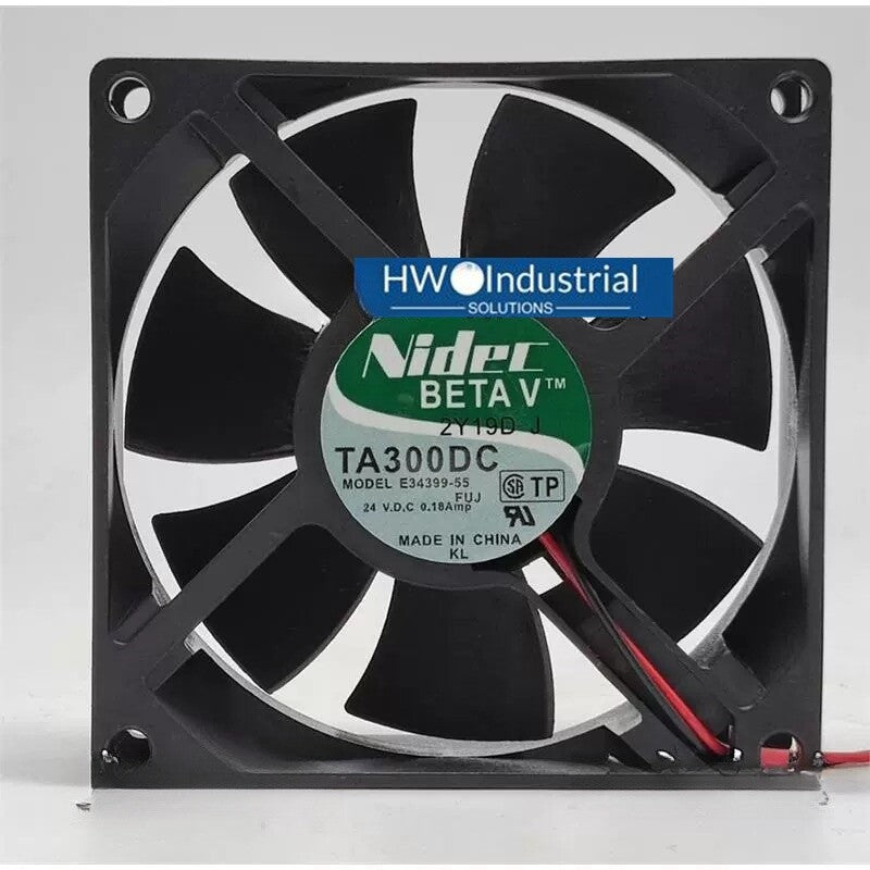 Nidec TA300DC E34399-55 8CM 8025 DC24V 0.18A Inverter Cooling Fan