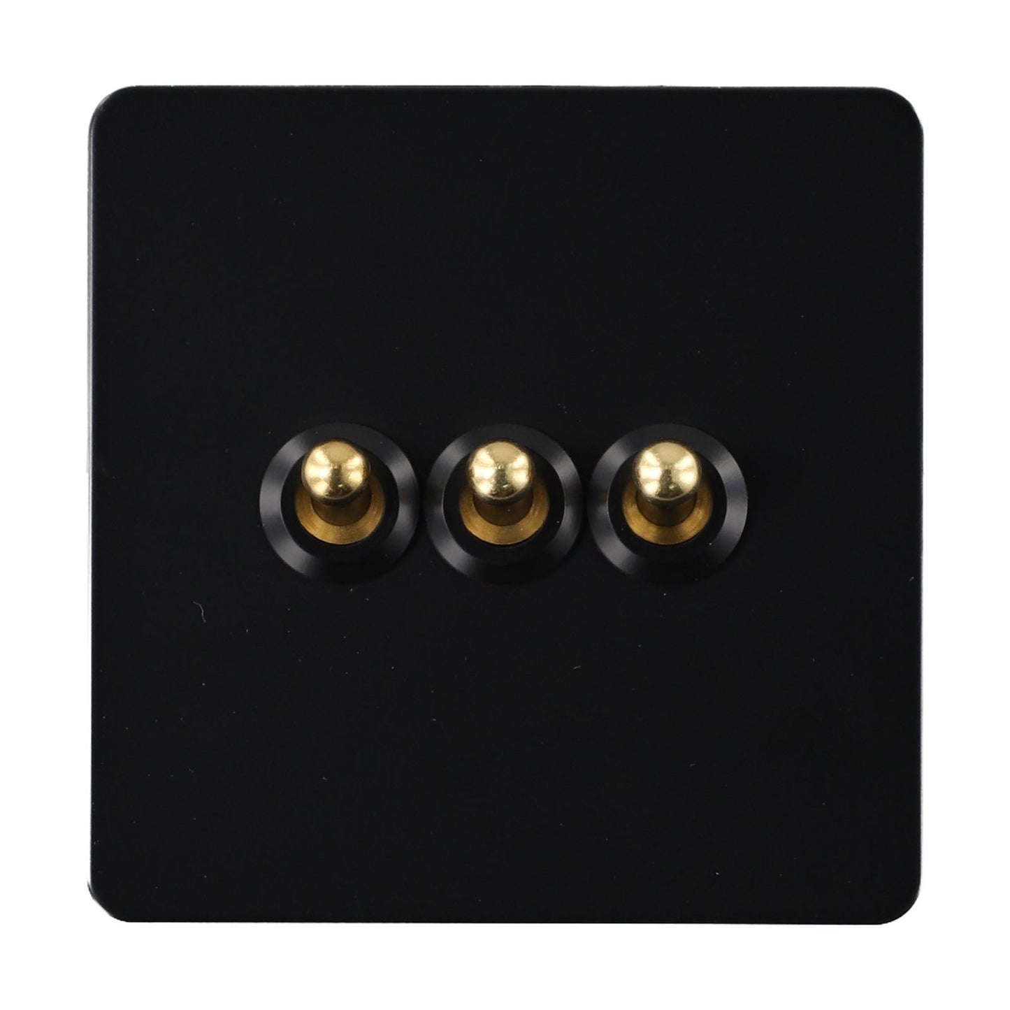Functional Wall  for TOGGLE Light Switch with Brass Lever and Stainless Steel