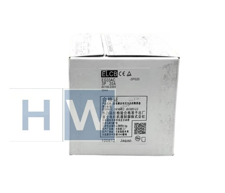 1Pc  Leakage Circuit Breaker 3P Switch EG33AC 20A 30MA 100-230V