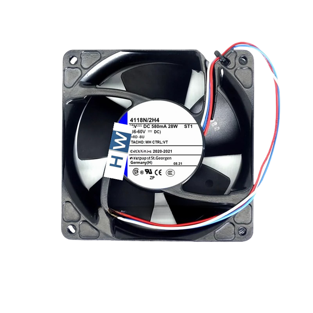 1/piece 4118N/2H4 12038 48V 580MA 28W 12CM Aluminum Frame Inverter Fan
