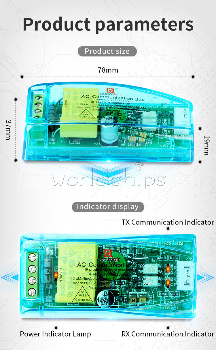 Single Phase Meter AC Ammeter Volt Power  Kwh TTL RS485  w/ CT Coil PZEM-004T