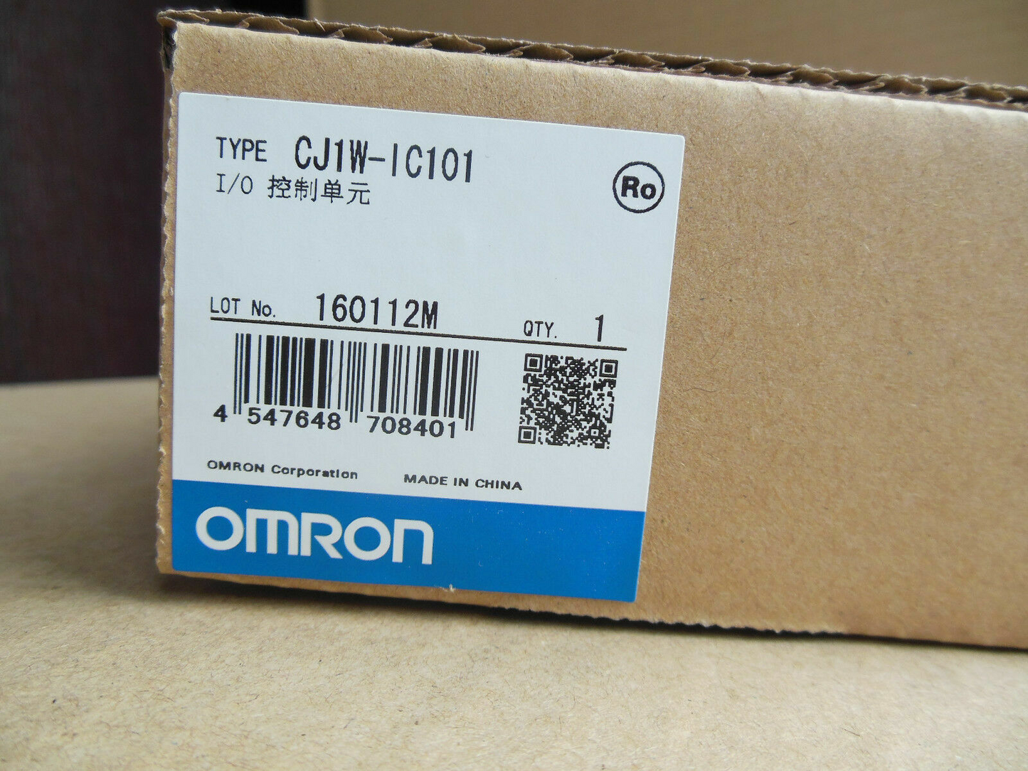 1pcs OMRON CJ1W I/O Control Unit CJ1W-IC101