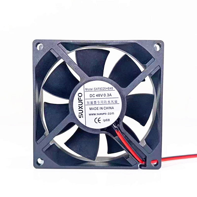 1/piece  SUXUFO SXF8025HB48 48V 8CM Humidifier IP68 Cooling Fan