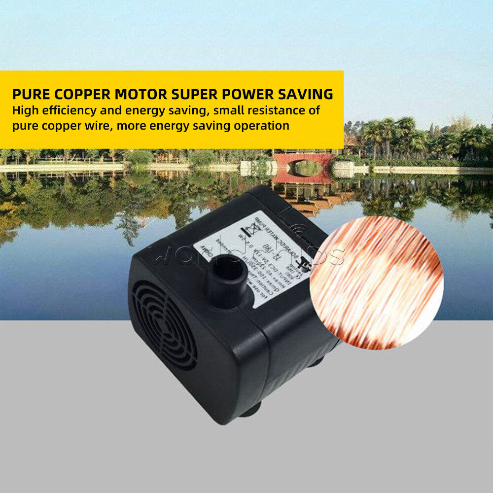 1.2W/1.4W Solar Powered Water Fountain Pool Pond Garden Pump Sprinkler Sprayer
