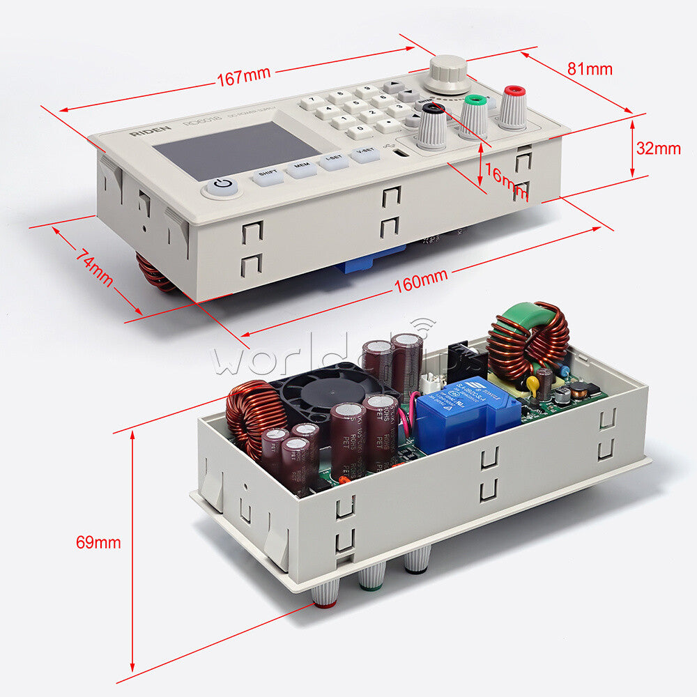 RD6018 RD6018W USB WiFi DC CNC Voltage Step Down Power Supply Buck Converter US