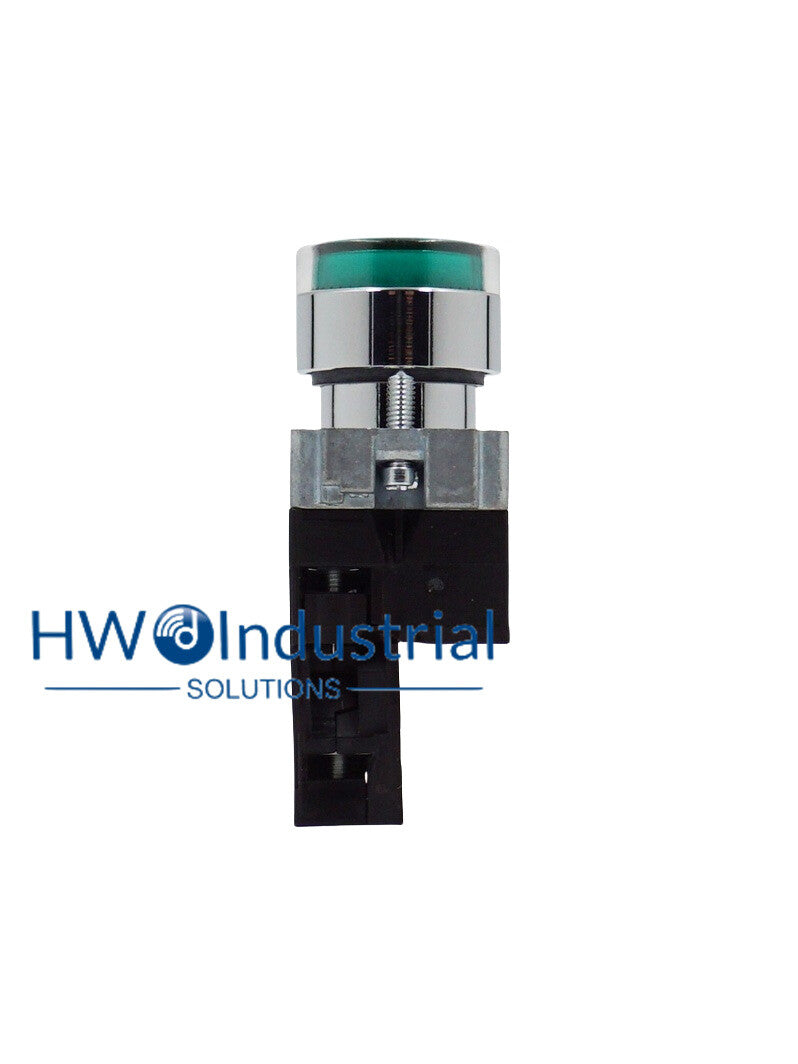 1PC LED Light Self Reset Button Switch XB2BW33B1C XB2-BW33B1C Green 1NO 24V