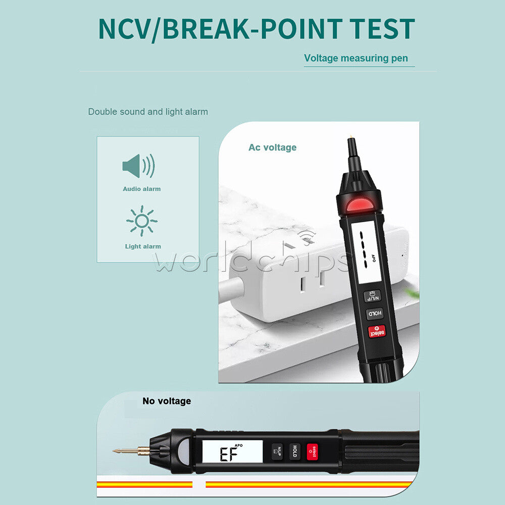 ET118 Digital Multimeter Voltmeter DC AC Resistance Diode Continuity Test