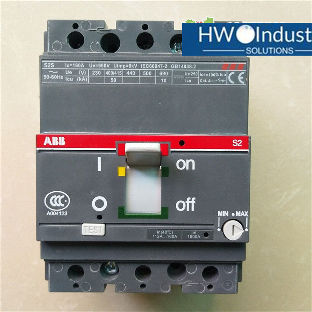 1PC  ABB 3P 160A 1SDA000624R1 Molded Case Circuit Breaker S2S160 R160 3P F FC