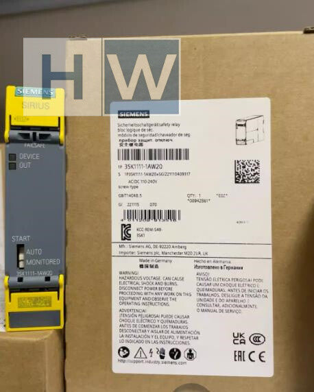 1Pc  SIE-MENS 3SK1111-1AW20 SIRIUS Safety Relay Switchgear