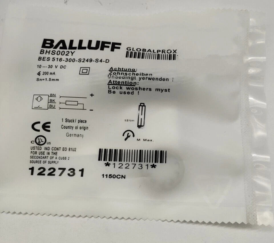 BALLUFF pressure sensor BES 516-300-S249-S4-D #P