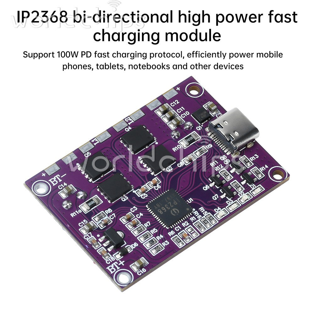 IP2368 Bidirectional High-Power Fast Charging Module Buck-Boost Module Type-C