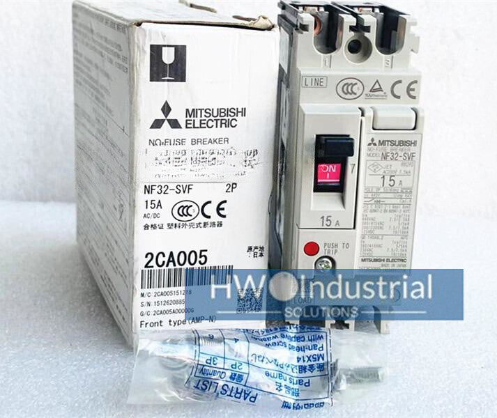 1pc  Mitsubishi Circuit Breaker NF32-SVF 2P 15A