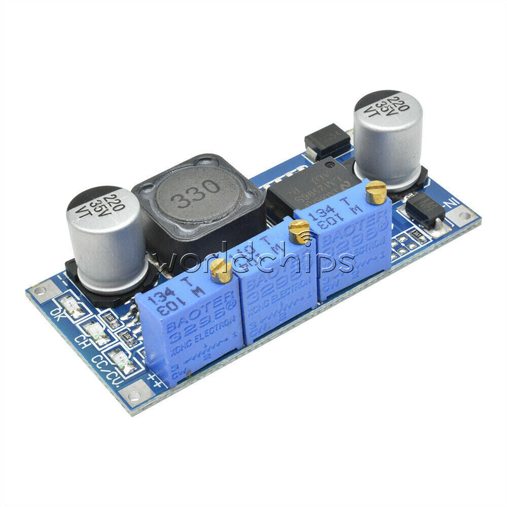 10Pcs DC-DC LM2596 Step-down Adjustable Power Supply Module CC-CV LED Driver
