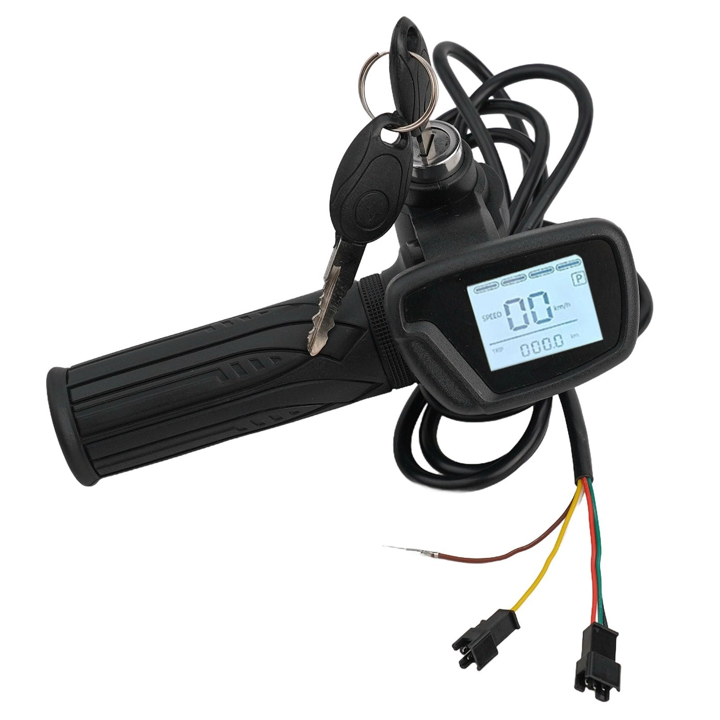 LCD Display Electric Bike Ebike Scooter Throttle 48V Power Voltage Speed