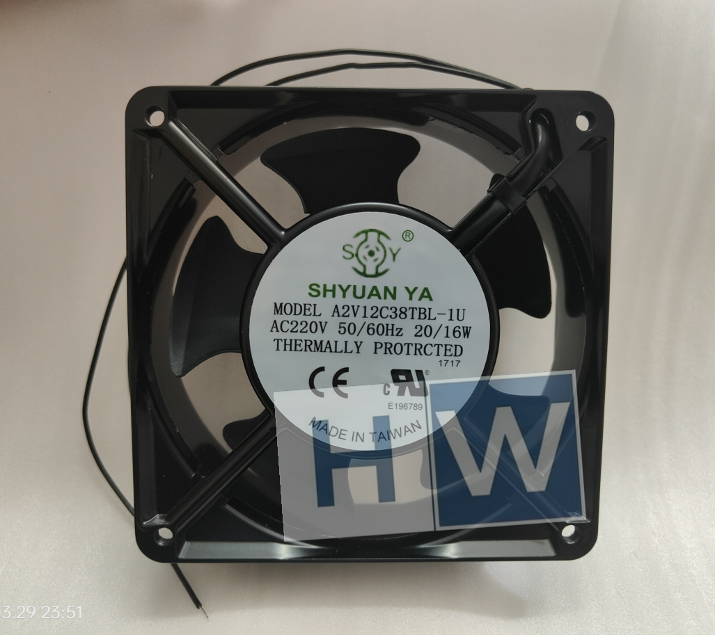 1PC SHYUAN YA A2V12C38TBL-IU AC230V 20/16W 12038 12CM Cabinet Axial Flow Fan