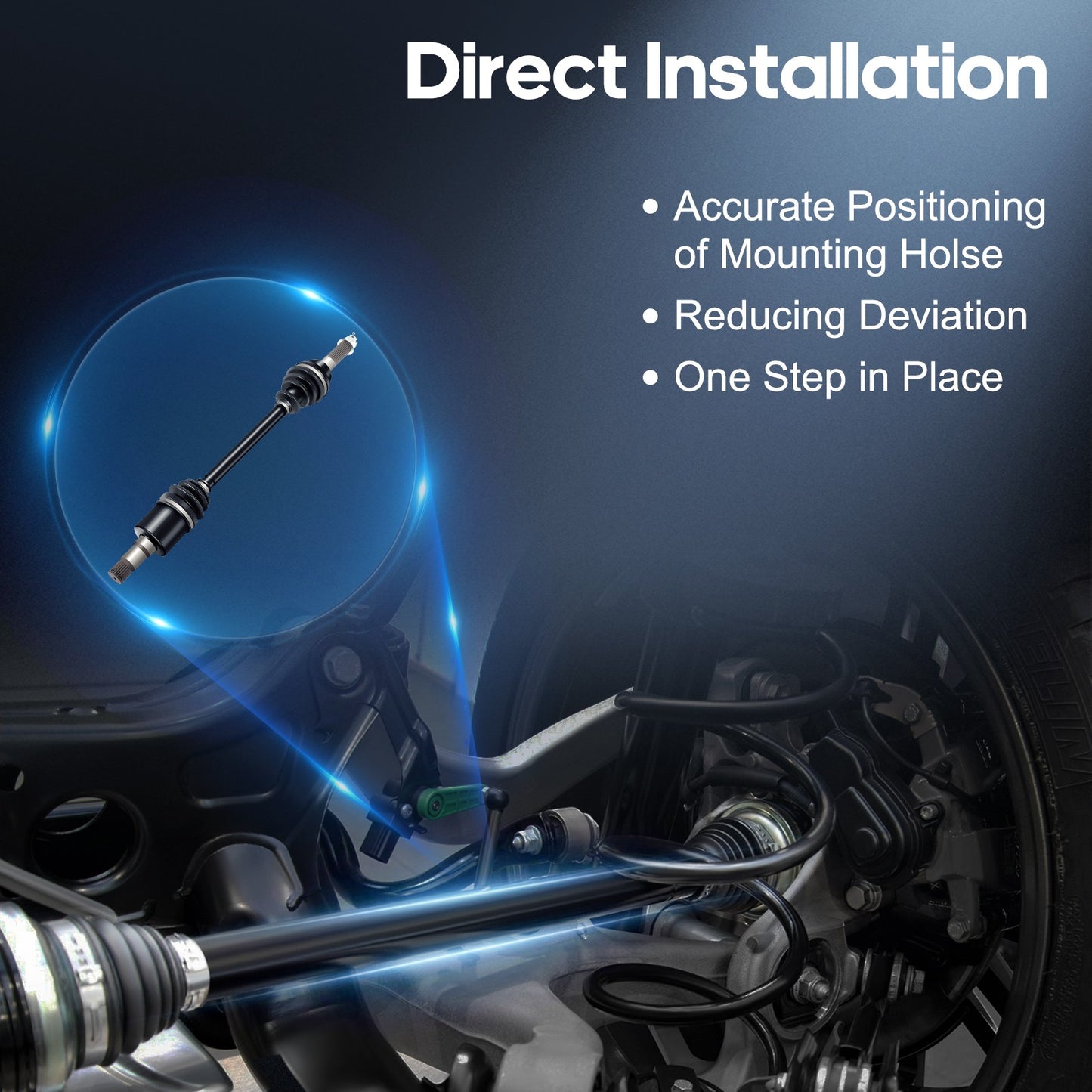 ECCPP CV Joint Axle Fits Polaris Ranger 800 2010-2017 Rear Right Side