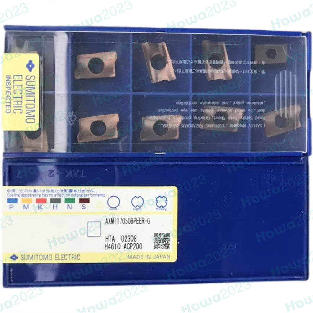 10Pieces/Box Sumitomo AXMT170508PEER-G ACP200 CNC Milling Blade Carbide Inserts