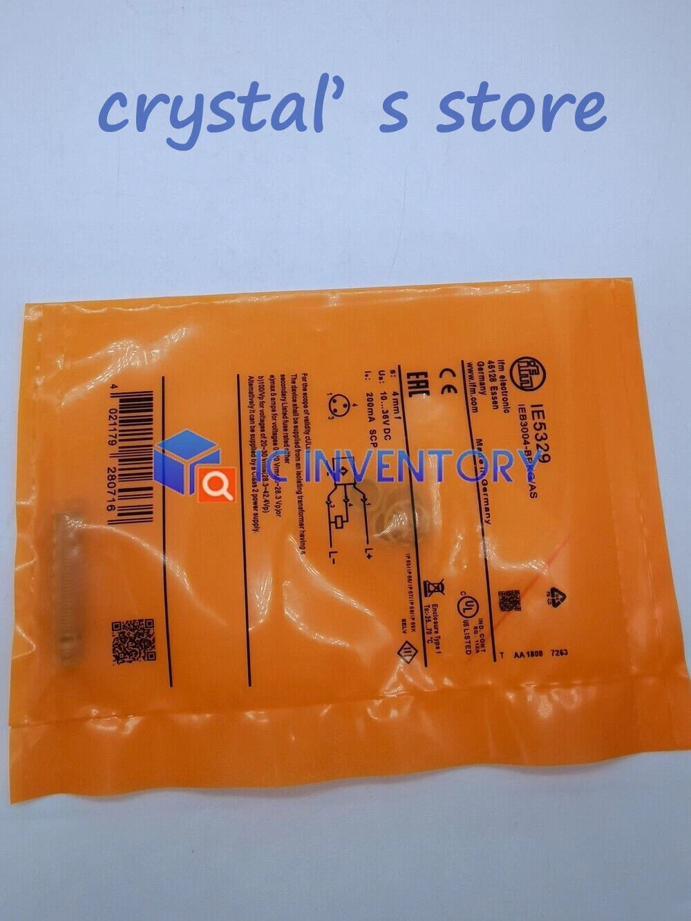 1PCS   IFM proximity switch sensor IE5329 #P