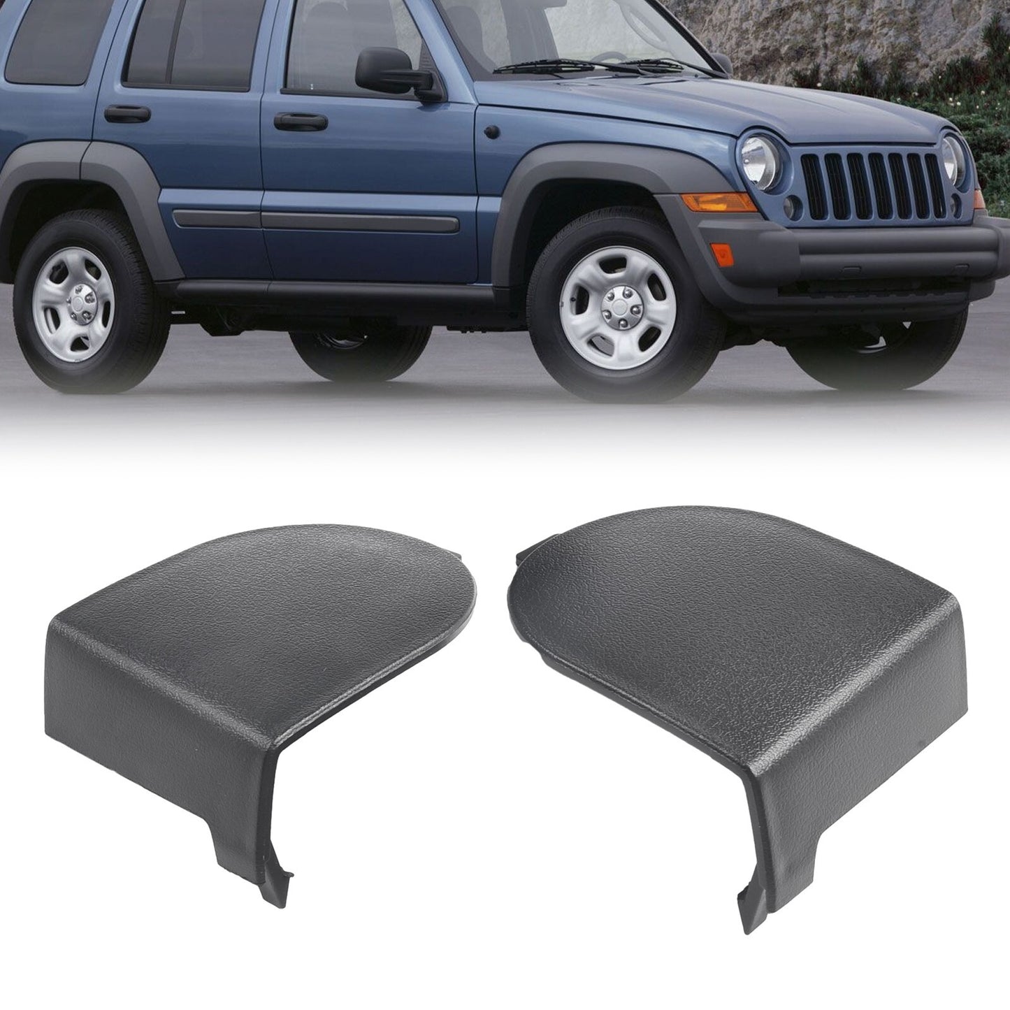 2x Front Seat Belt Anchor Cover 1DX40XDVAB For Jeep Liberty For Dodge For Nitro