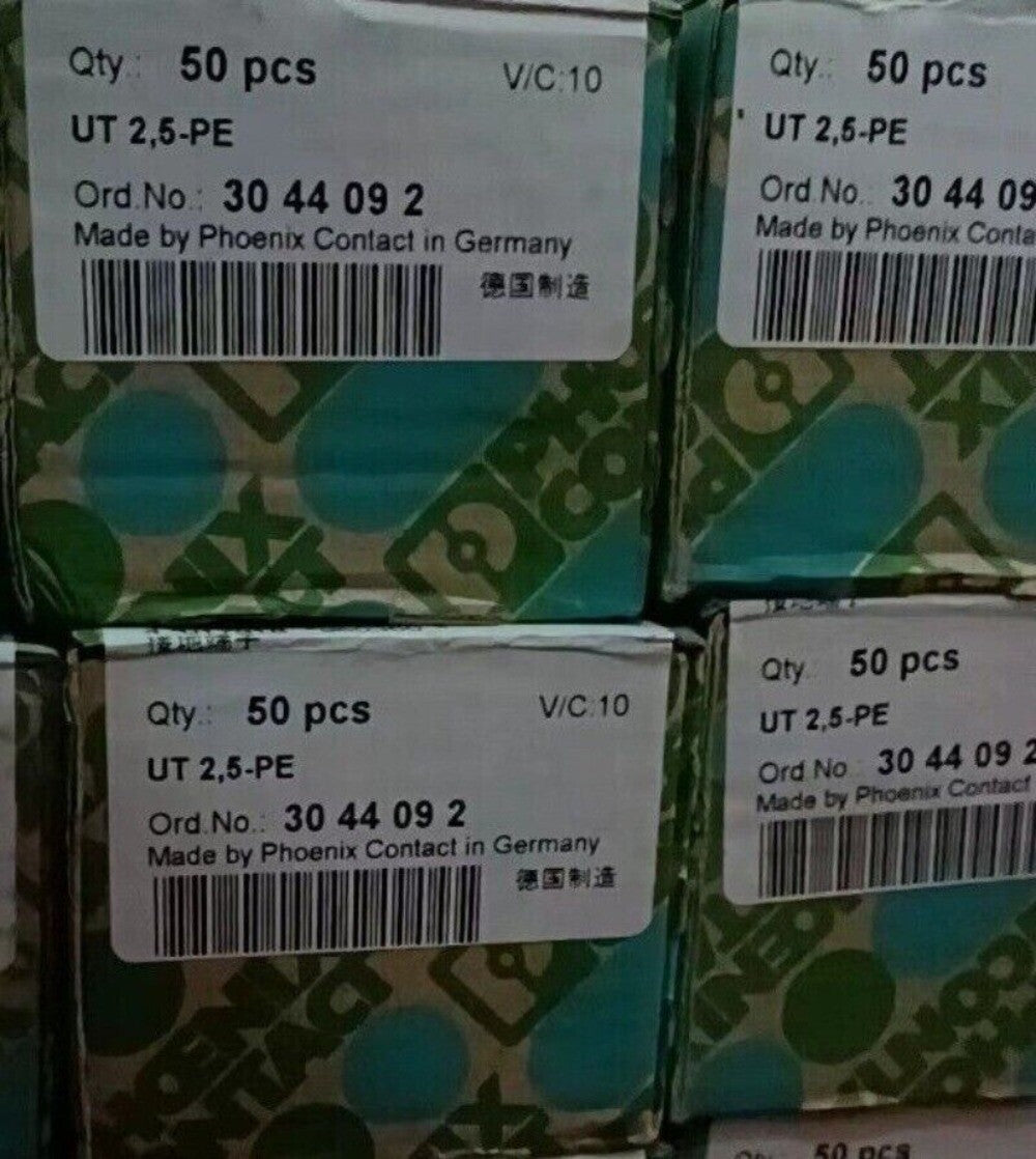 50pcs Phoenix Contact UT 2,5-PE 3044092 Ground terminal