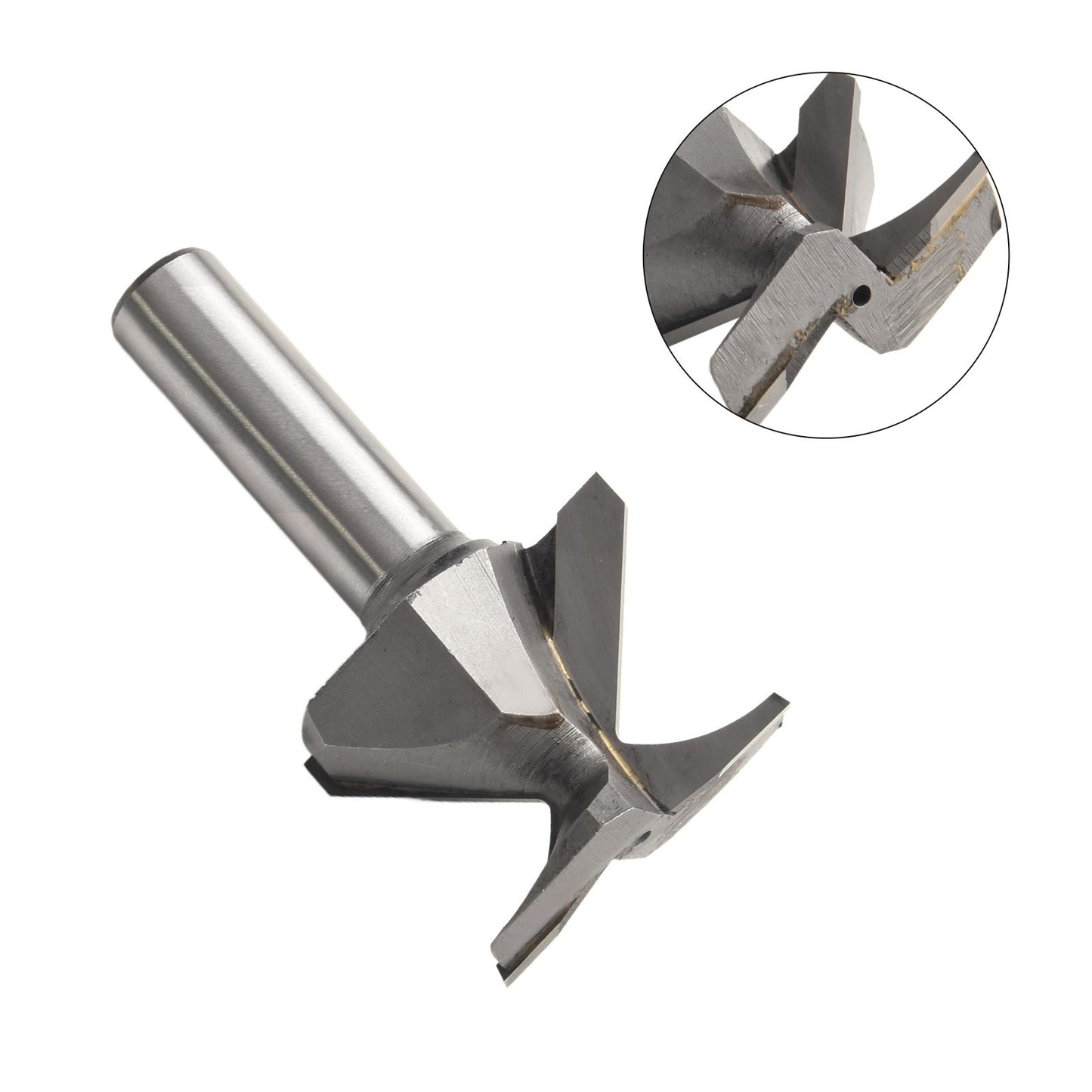Silver 12 inch Shank Router Bit for Smooth and For Professional Woodworking