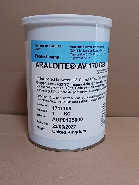 Huntsman Araldite AV 170 GB Epoxy Adhesive 1KG (2.2 lb) EXP 2027  free ship