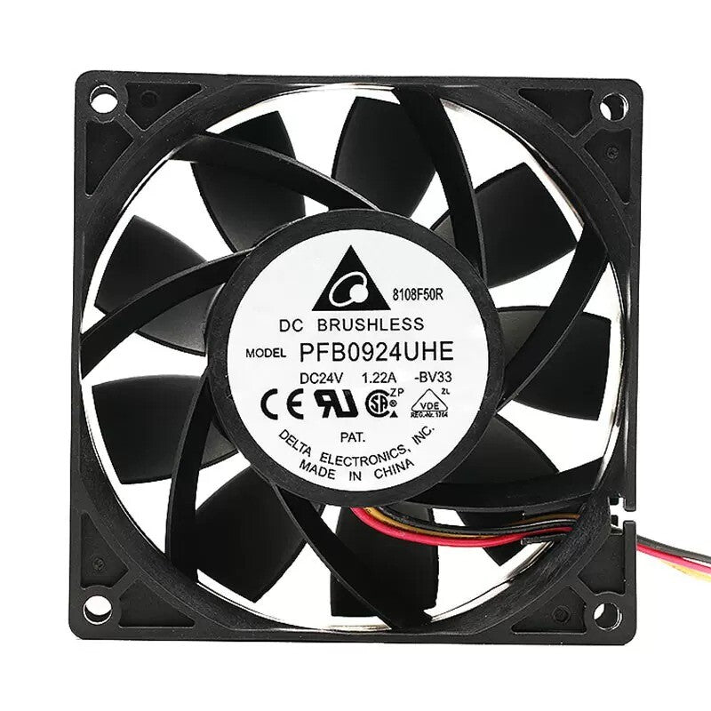DELTA PFB0924UHE DC24V 1.22A 9238 9CM Inverter Cooling Fan