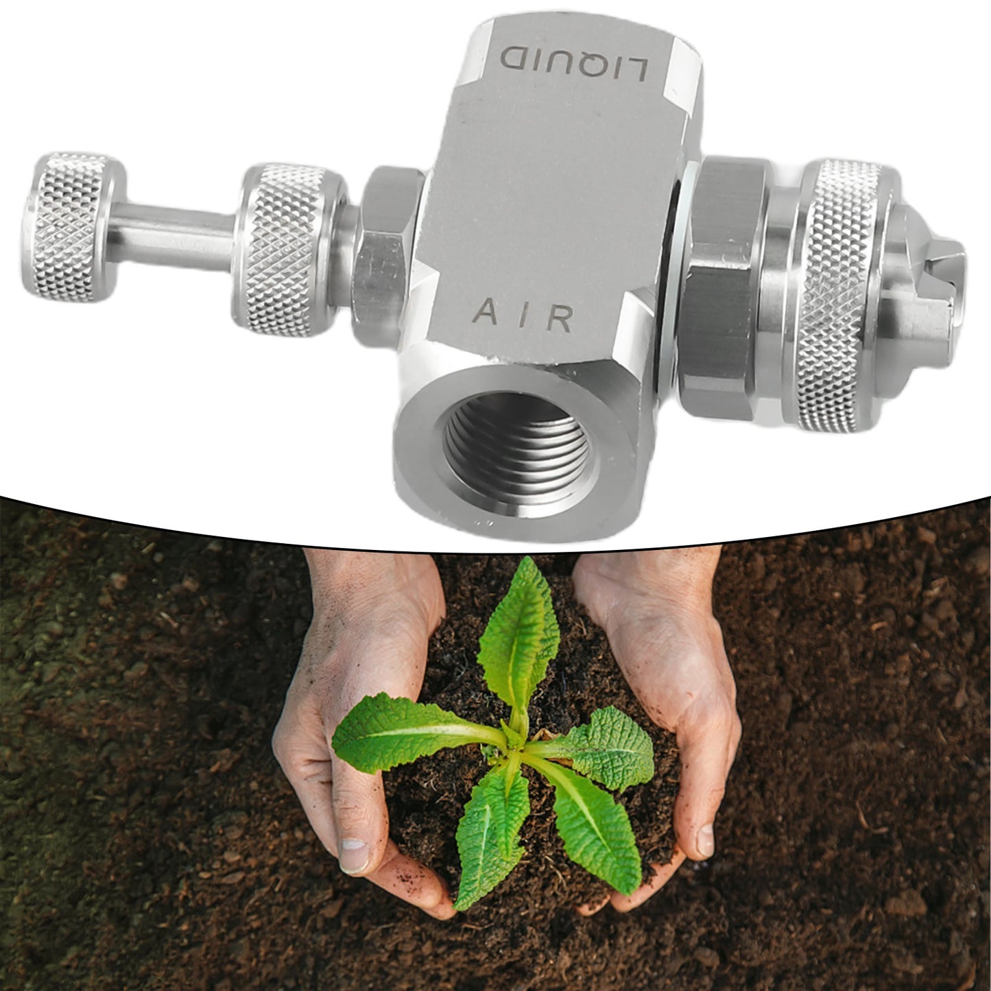 Air Atomizing Nozzle High Quality For Space Dust Tip Nozzles 304 Stainless Steel