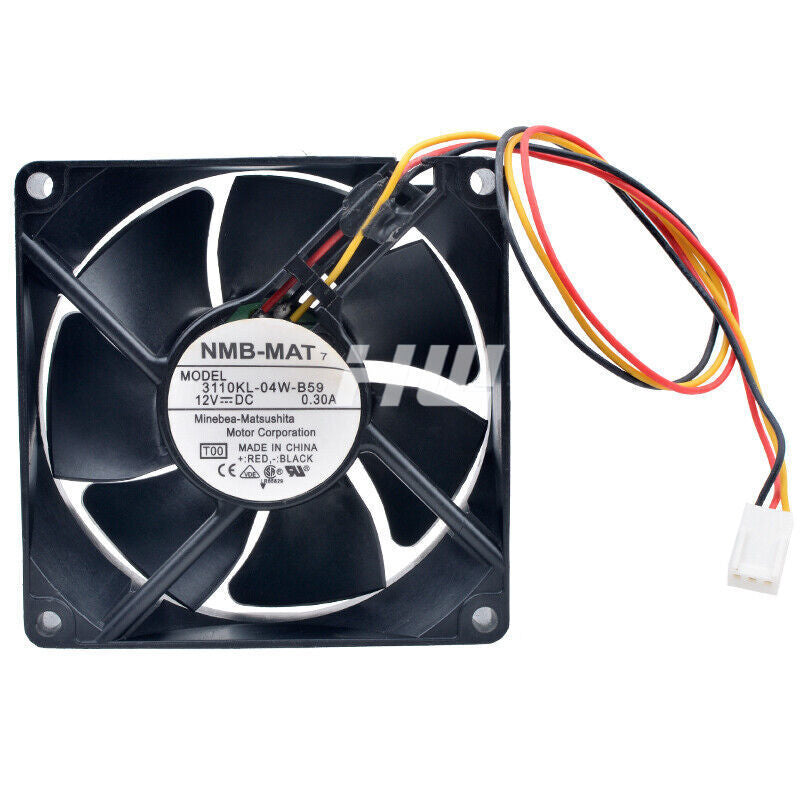 NMB 3110KL-04W-B59 80mm 8025 DC12V 0.30A cooling fan for chassis power supply