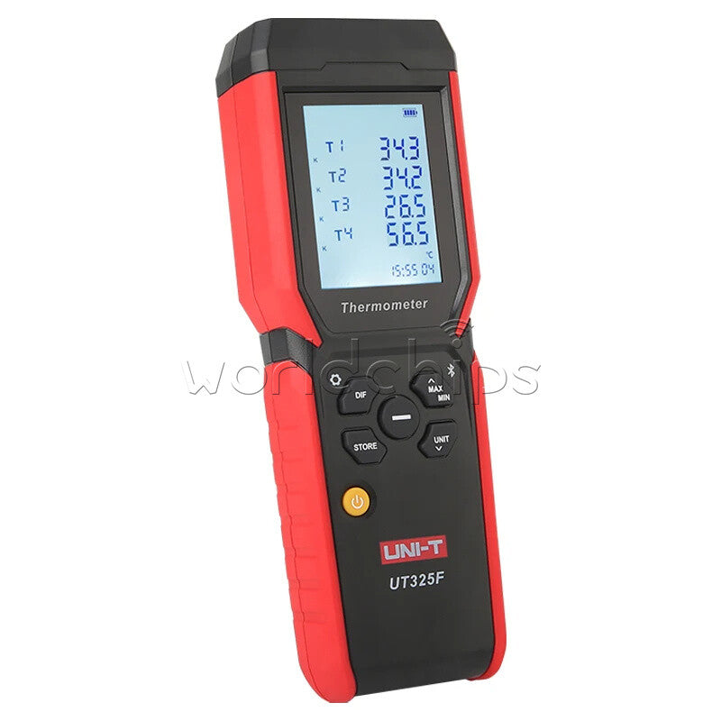 UNI-T UT325F Smart Digital 4Ch Thermocouple Thermometer Bluetooth APP Control