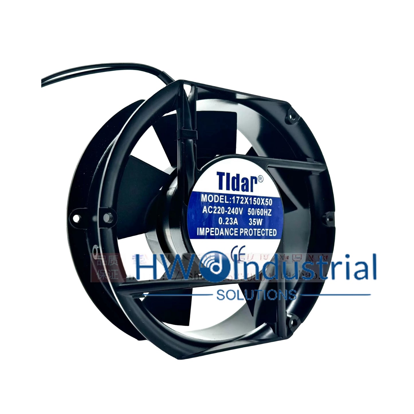 Tidar 172X150X50 220-240V 0.23A 35W 17251 17CM Oval Cabinet Cooling Fan