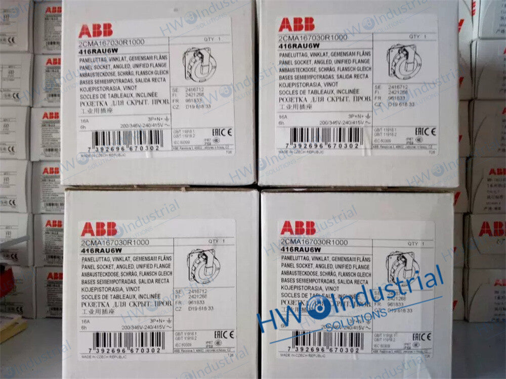 1/Piece 416RAU6W 16A 346-415V ABB Industrial Plug Connector Socket 10091789