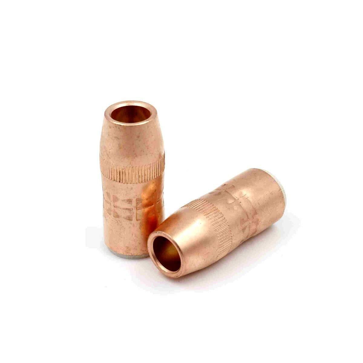 10pcs N-5818C Gas Nozzle 5/8" Bore 1/8" Recess for Bernard MIG Welding Torch
