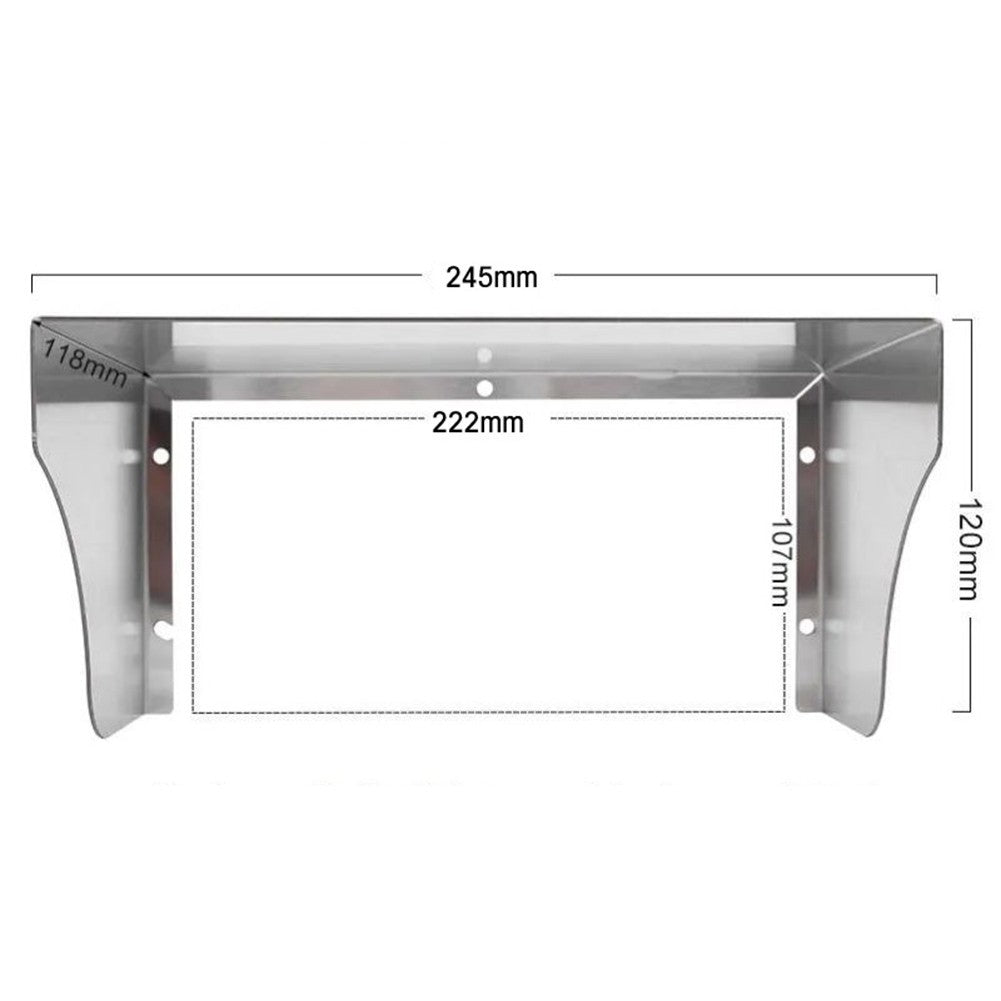 Outdoor Stainless Steel Rain Cover for Doorbells and Sockets Waterproof Design
