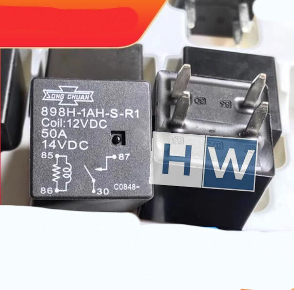 3Pcs  Matsukawa 898H-1AH-S-R1 4-pin 12VDC 50A Automotive Relay