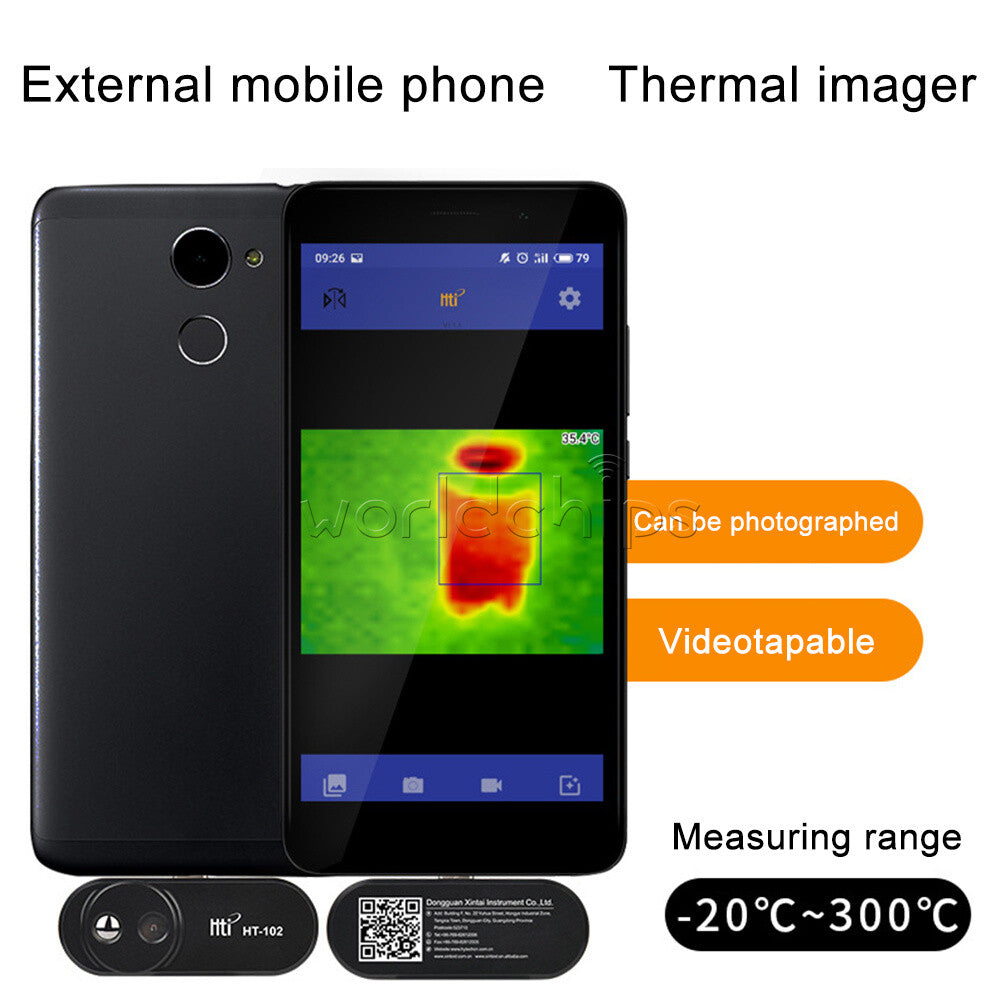 HT USB Manual Focus External Infrared Thermal Imager Camera Phone IR w Adapter