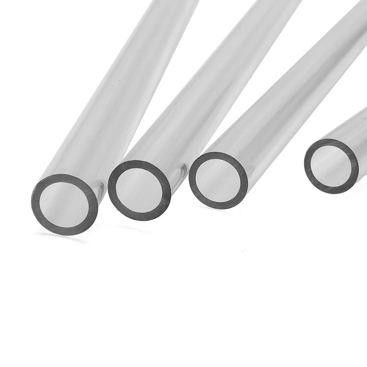 4pcs 500mm Clear Bending Hard Tubing Hose Set for High Performance Cooling