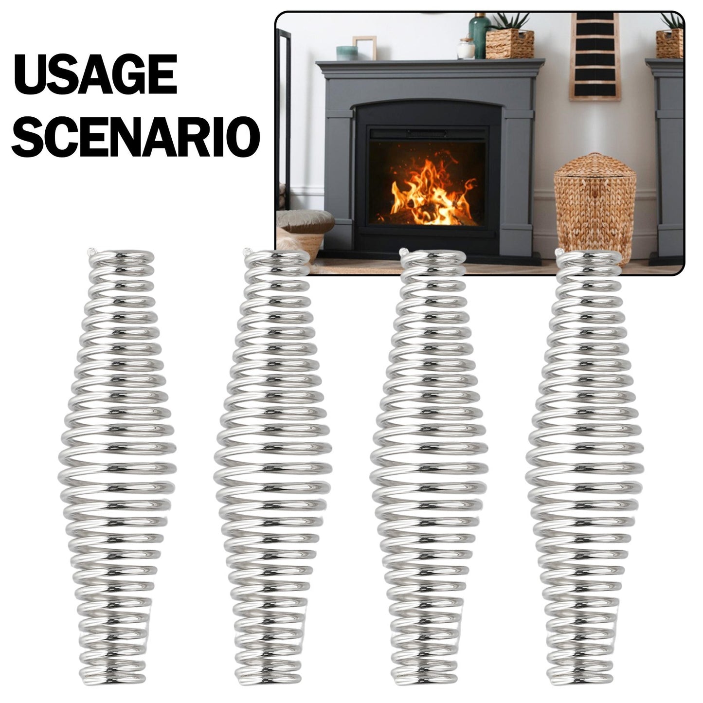 Convenient Replacement Spring Handle for Rusty Grill and Wood Stove Door