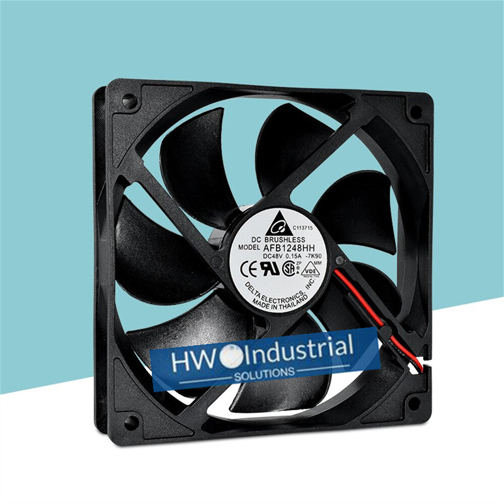 1/piece Delta AFB1248HH 2-wire 12025 48V 0.15A 12CM Dual Ball Case Cooling Fan